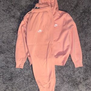 Salmon Nike Sweat Suit